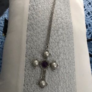 Vintage 15”  Cross necklace